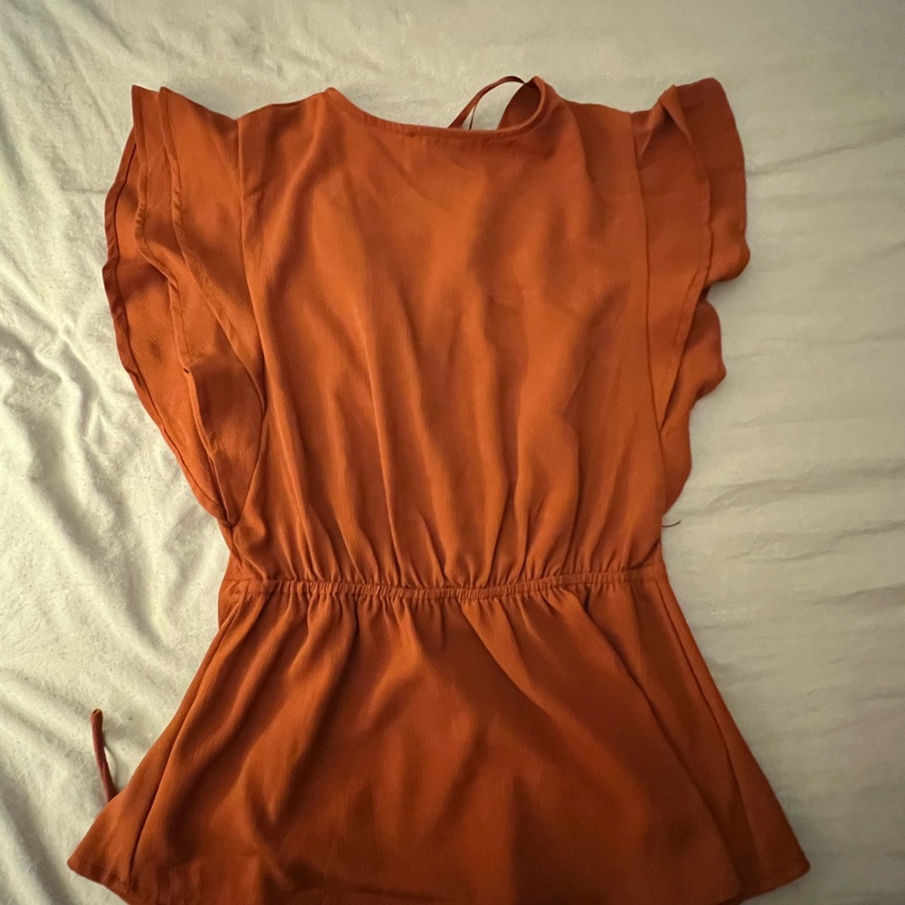 Rust Wrap Top - Picture 2 of 3